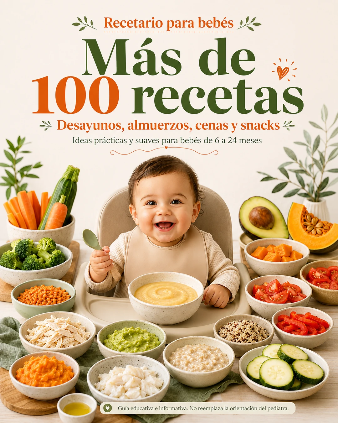 Portada del Recetario para bebés